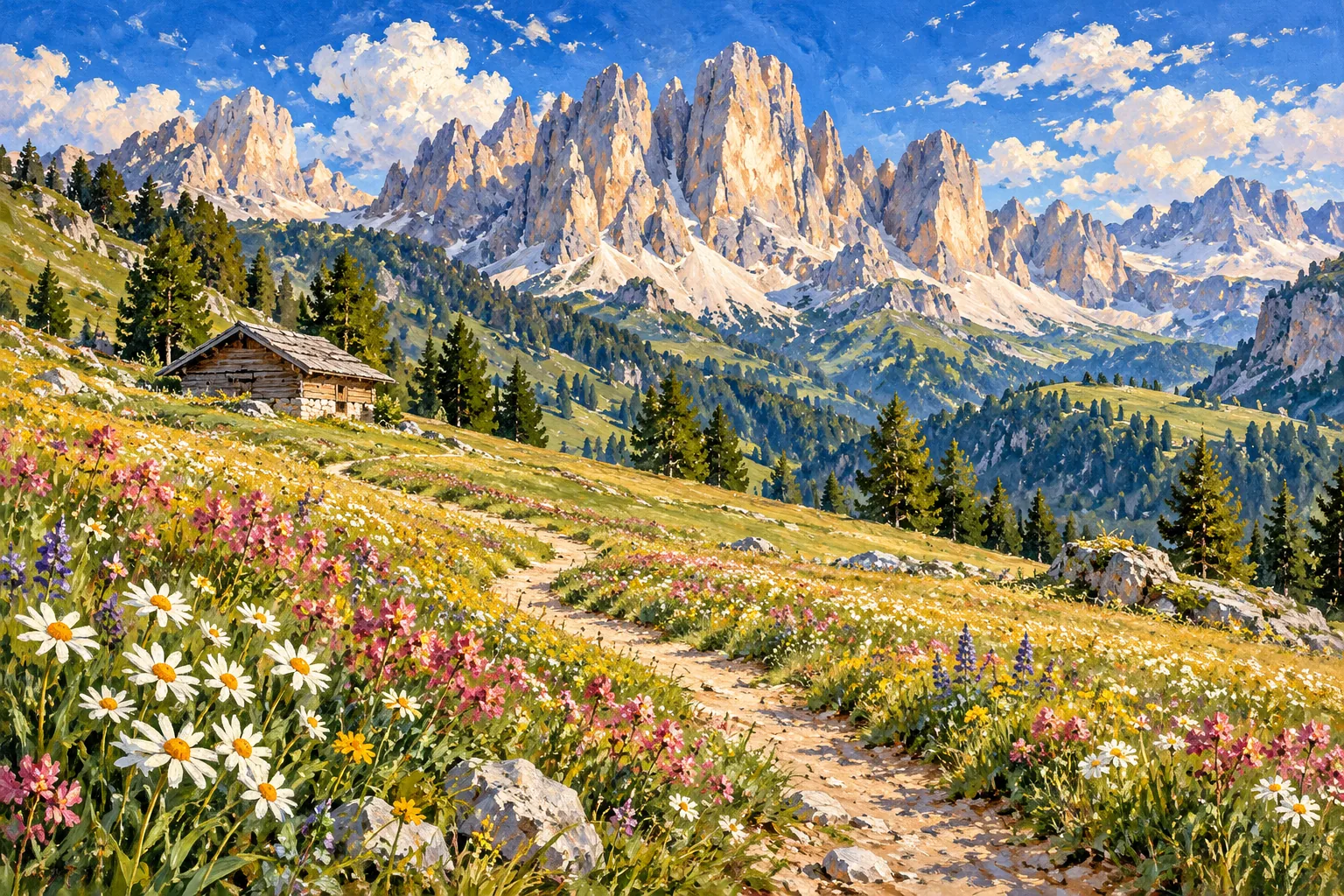 Alpine meadows — The Dolomites