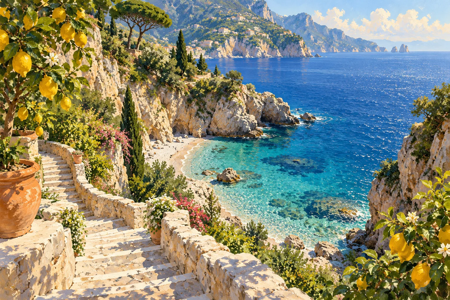 Down to the water — Amalfi Coast