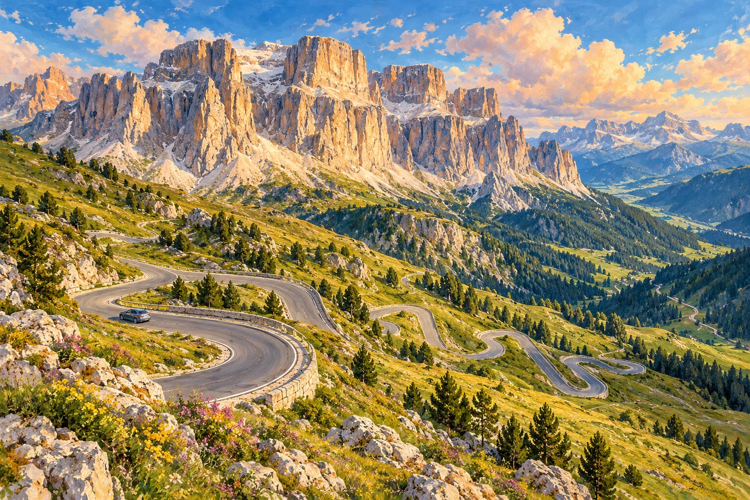 High passes — The Dolomites