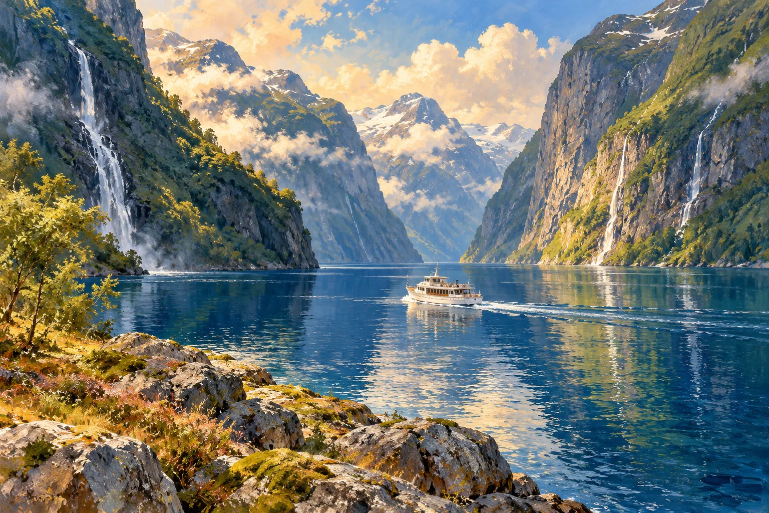 On the water — Norwegian Fjords