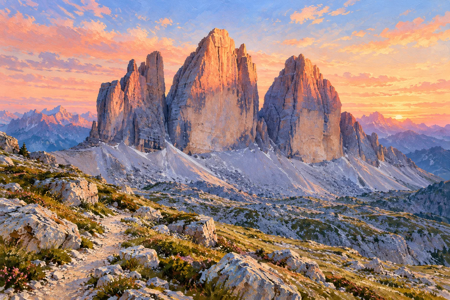 First light — The Dolomites